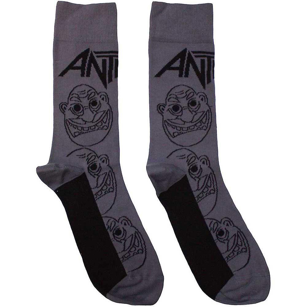 Anthrax Faces Pattern Mono Ankle Socks