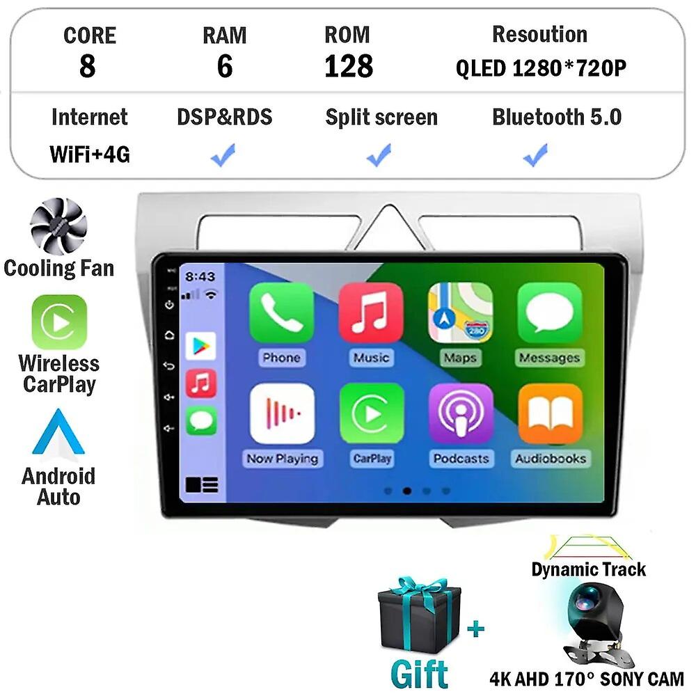 Carplay For Kia Morning Picanto 2007-2010 Car Radio Audio Stereo Intelligent System Android 12 Auto Navigation Multimedia Player