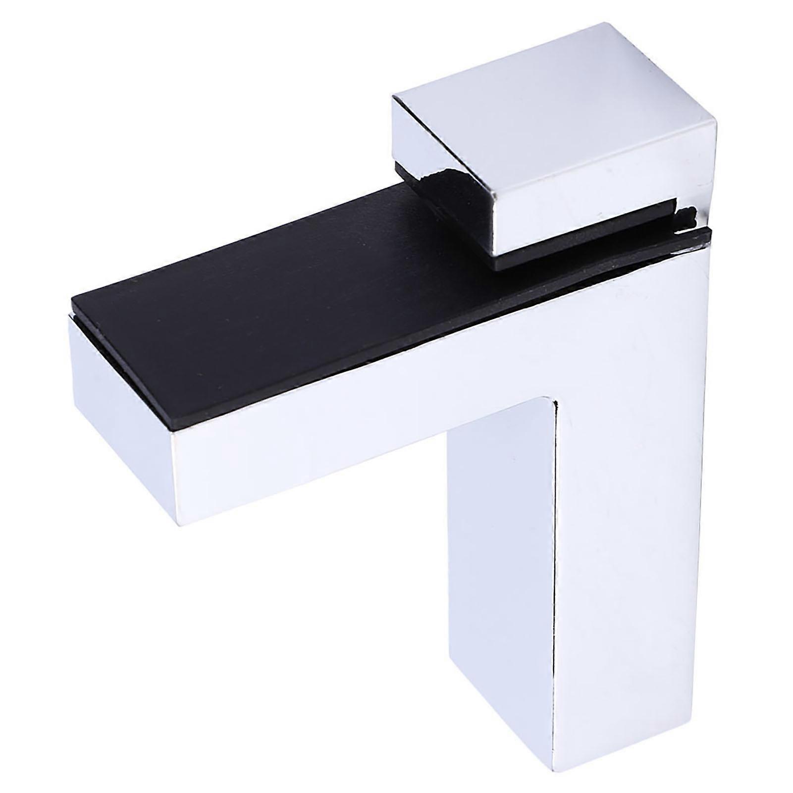 Fortykket klemme Glasshylle Sinklegering Justerbar F Type Board Hardware FittingsGlossy