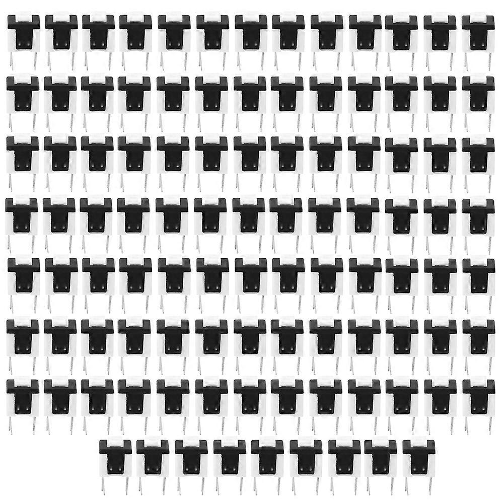 100Pcs Latching Switch Self Locking 6 Pin Flat Head Plastic Control Equipment 5.8x5.8mm
