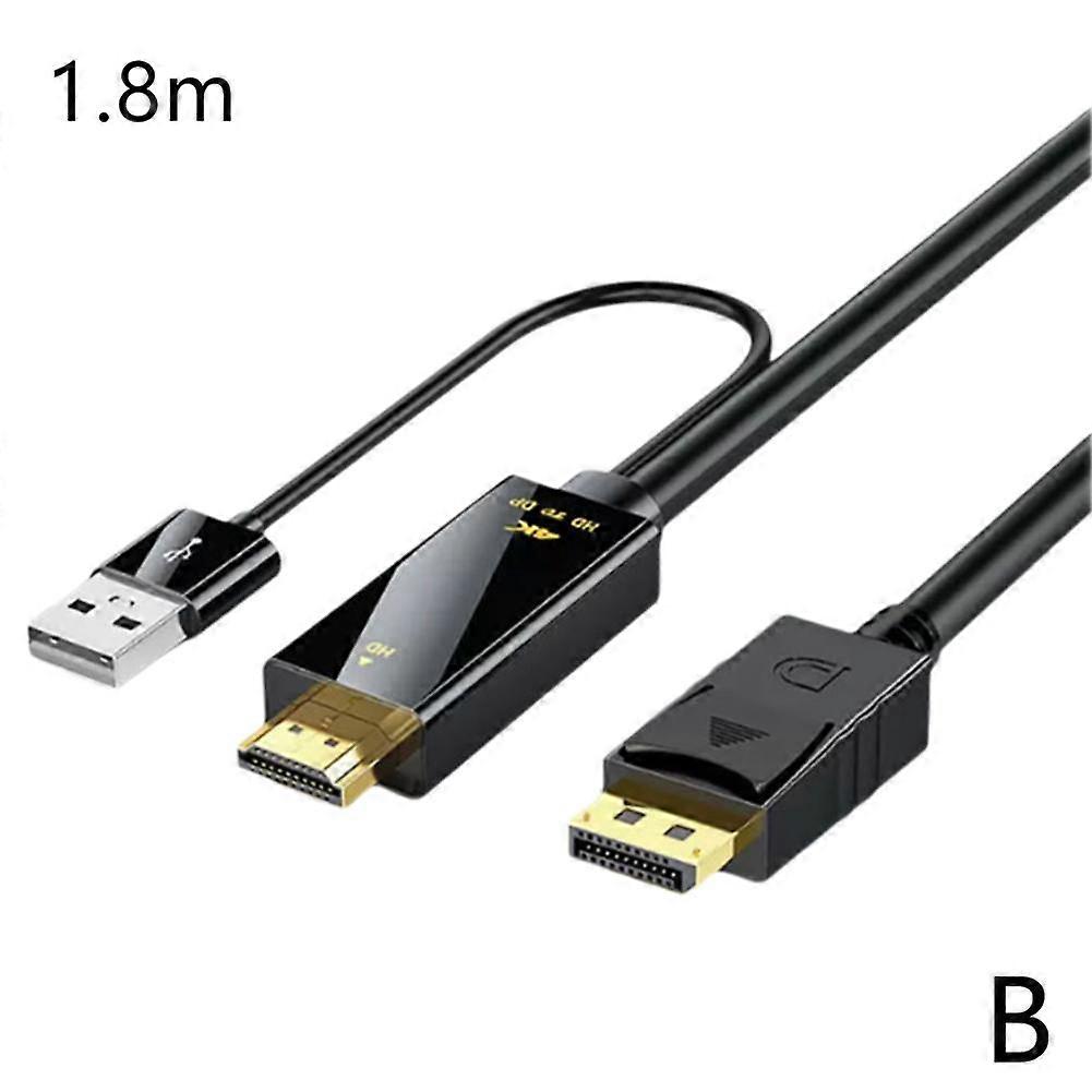 Kabel HDMI na DisplayPort 19 cm/1,8 m