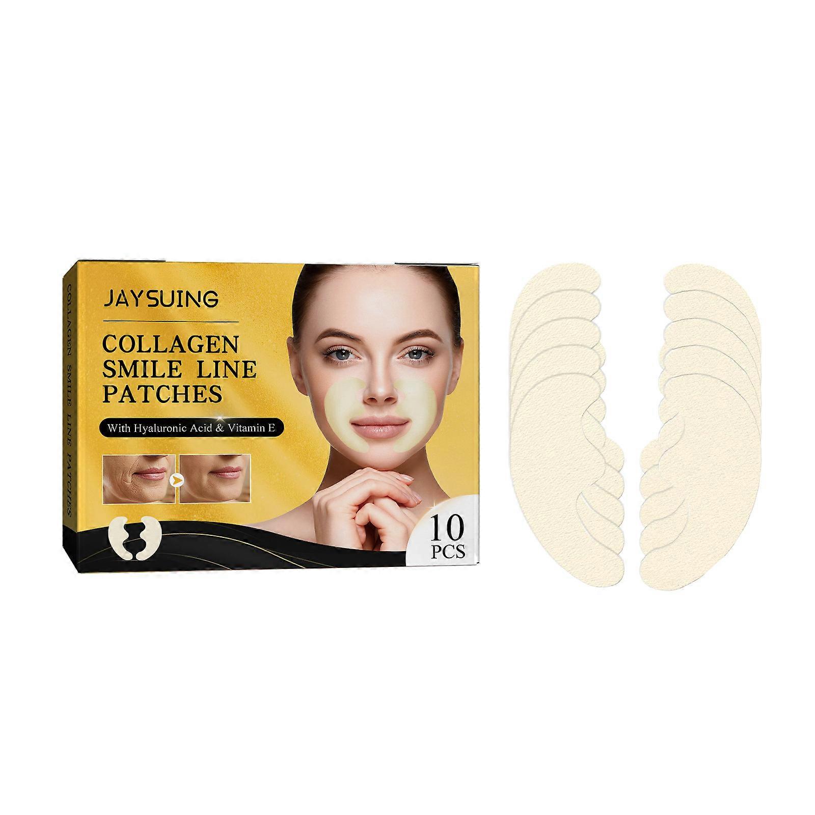 Jaysuing Collagen Smile Patch Περιποίηση Δέρματος Προσώπου Ξεθωριάζει Ρυτίδων Ελαστικό Μυς Προσώπου Patch 10Pcs