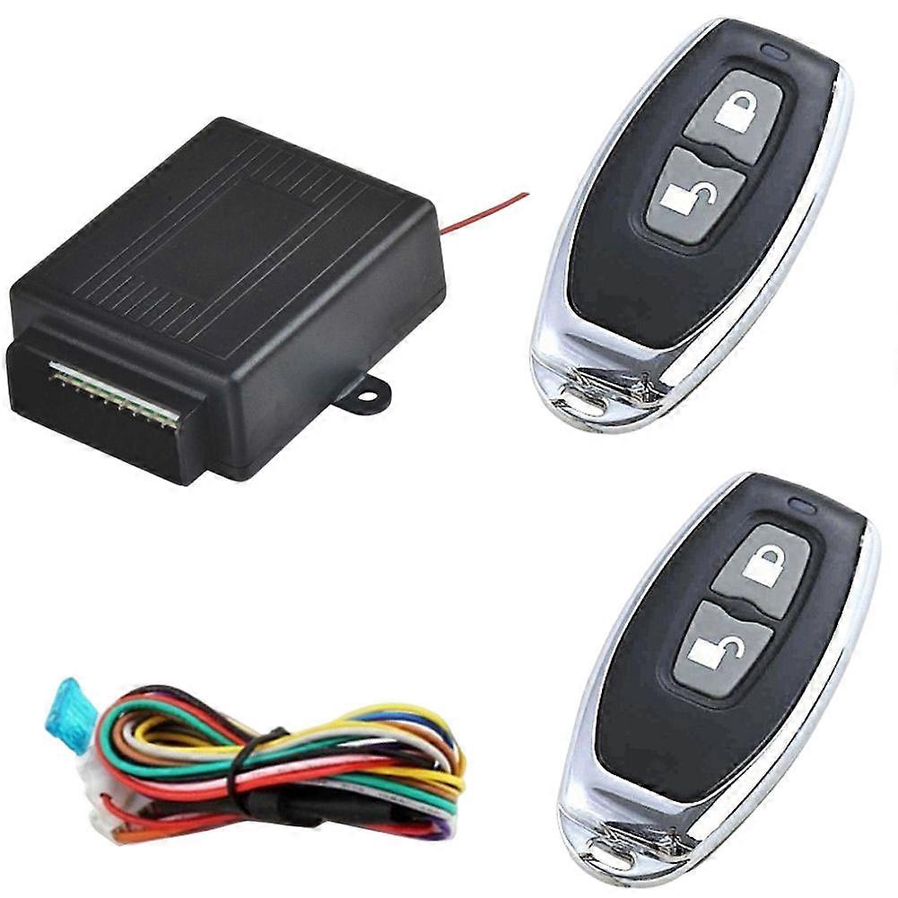 12V Universal Car Key Systems Key blade Auto Remote Central Door Lock Kit Vehicle Central Locking less Entry System With 2 Remote Control