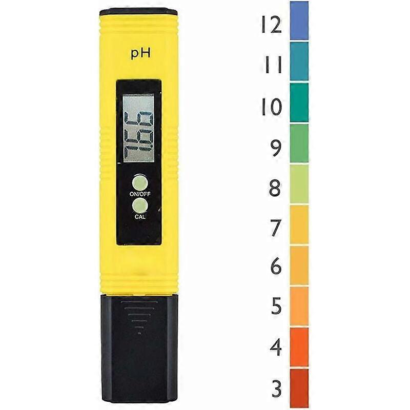 Professional Ph Tester, Automatic Calibration Function and 0.00-14.00 Measuring Range for Water Portable Aquarium Hydroponics Swimming Pool Measuring 