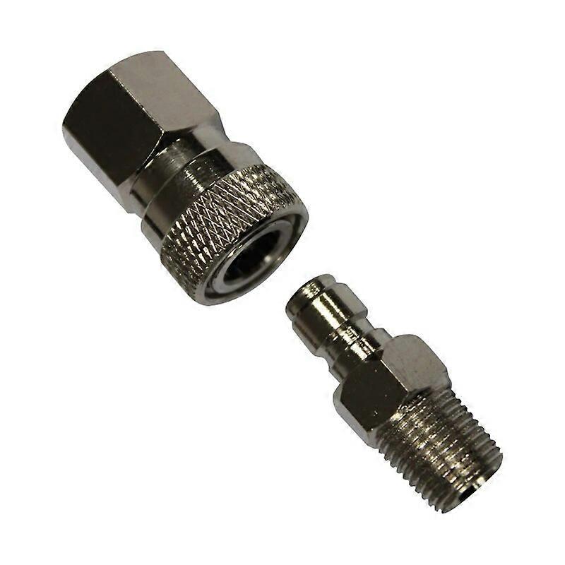 2sets  5sets 10sets Paintball Qd Quick Disconnect Stainless Steel (male+female) Thread 1/8npt