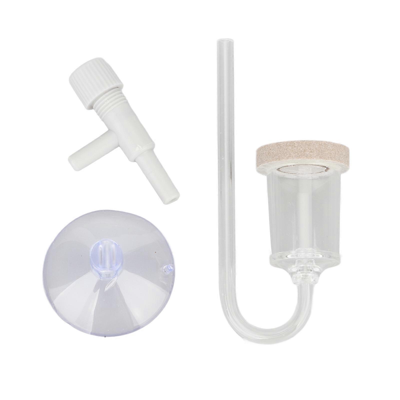 Aquarium CO2 Diffuser Transparent Acrylic Nanotechnology High Dissolution Rate Fish Tank Bubble Counter L