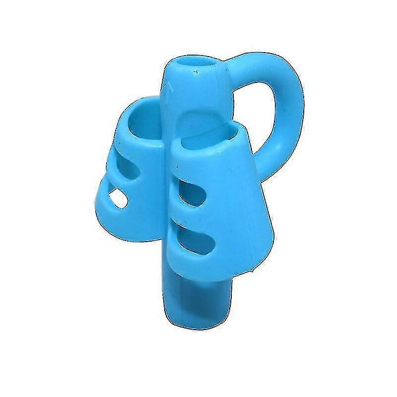 5 Pcs Kind Writing Correction Three Finger Silicone Pen Holder, Light