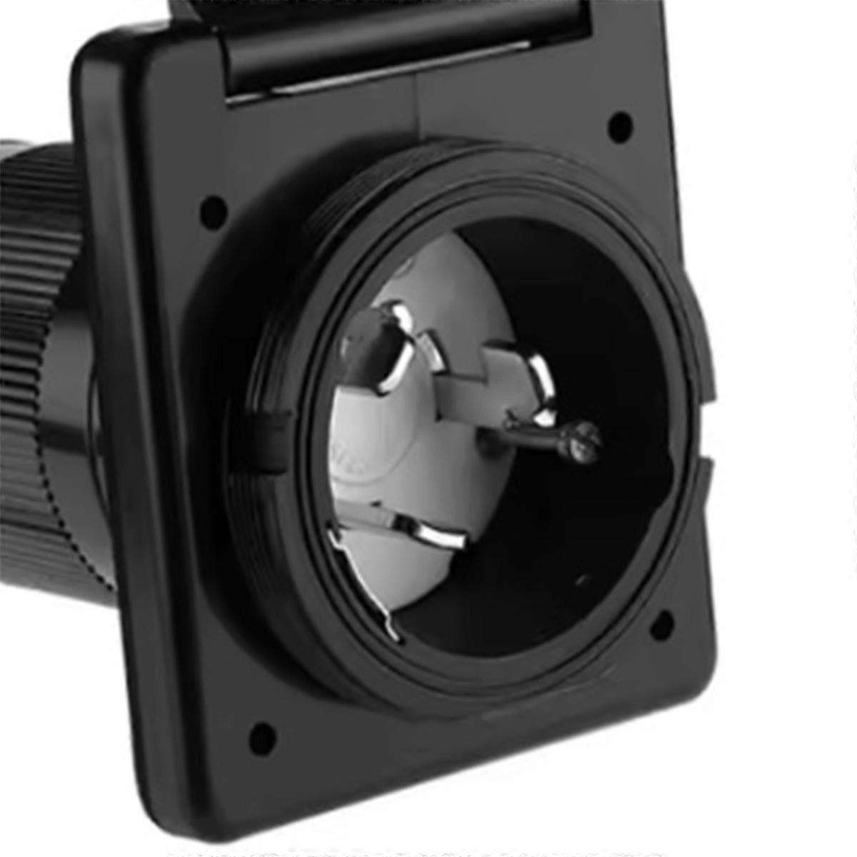 thumbnail image 2 of RV 50-Amp Black Power Inlet With Twist Lock & Weatherproof Boot - Female Connector Kit 2 of 14