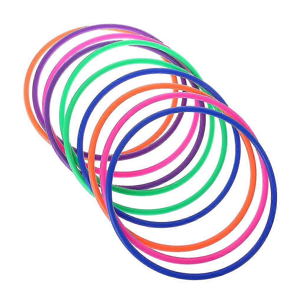10 Pcs Plastic Toss Rings Target Throw Carnival Backyard Park Games Kids Intelli