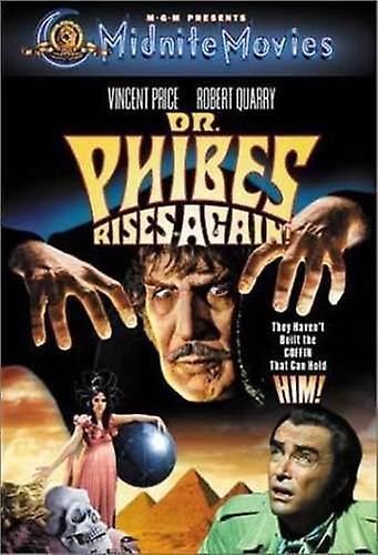 Dr. Phibes Rises Again DVD (2003) Vincent Price Fuest (DIR) cert 15 - Region 2