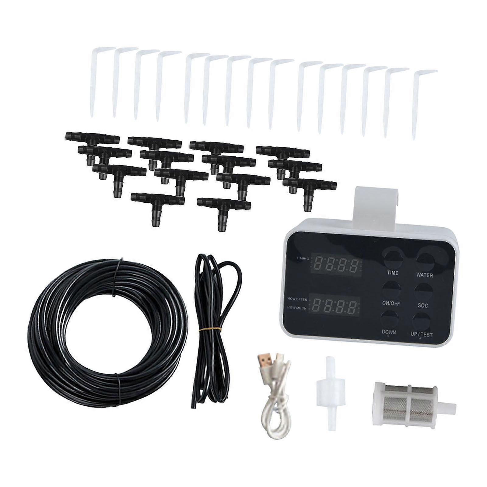 Automatic Drip Irrigation Kit USB Powered Practical Complete Watering System for 15 Potted Plants