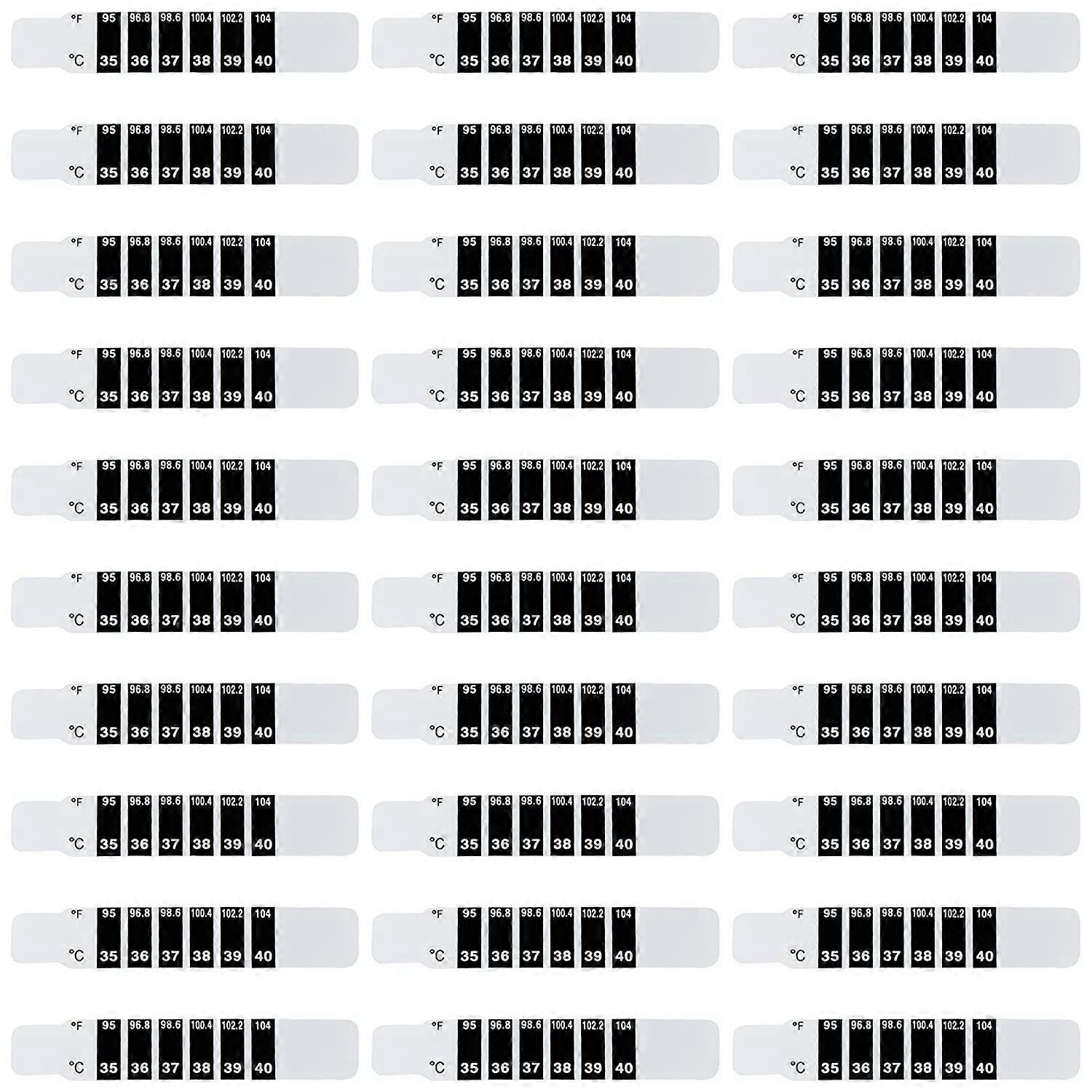 30 Pcs Forehead Thermometer Strips Adhesive Thermometer Strips Reusable Thermometer Stickers Discol