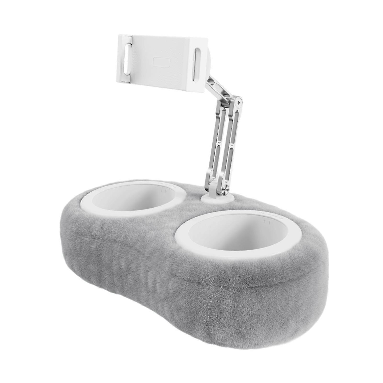 Tablet Stand Multifunctional Foldable Phone Holder for Phones Reading Tablet Light gray