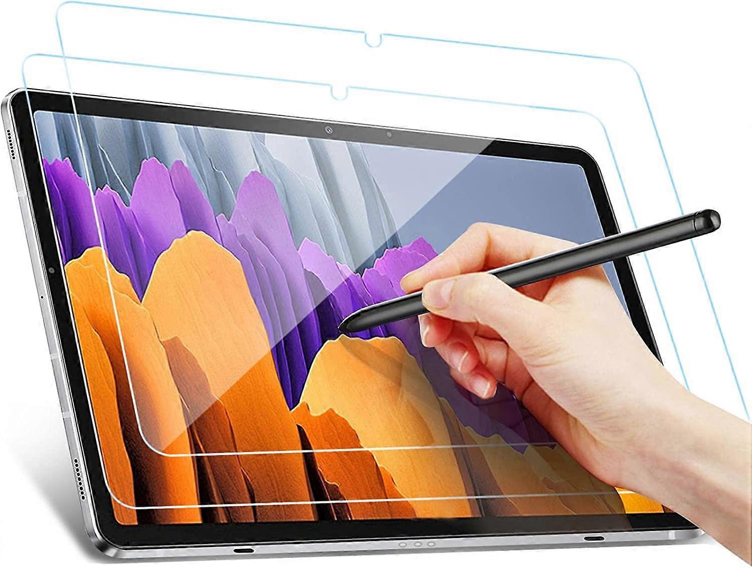 Samsung Galaxy Tab S7 11インチ [2パック]用スクリーンプロテクター、簡単インストール/高精細/傷のつきにくい9H強化ガラススクリーンプロテクター