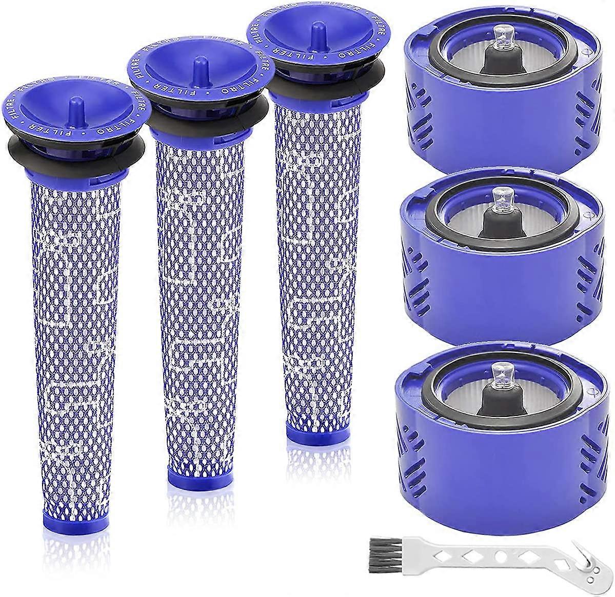 7 Pack Replacement Filter Kit For Dyson V6 Vacuums Front And Rear Filter Set Accessories Parts