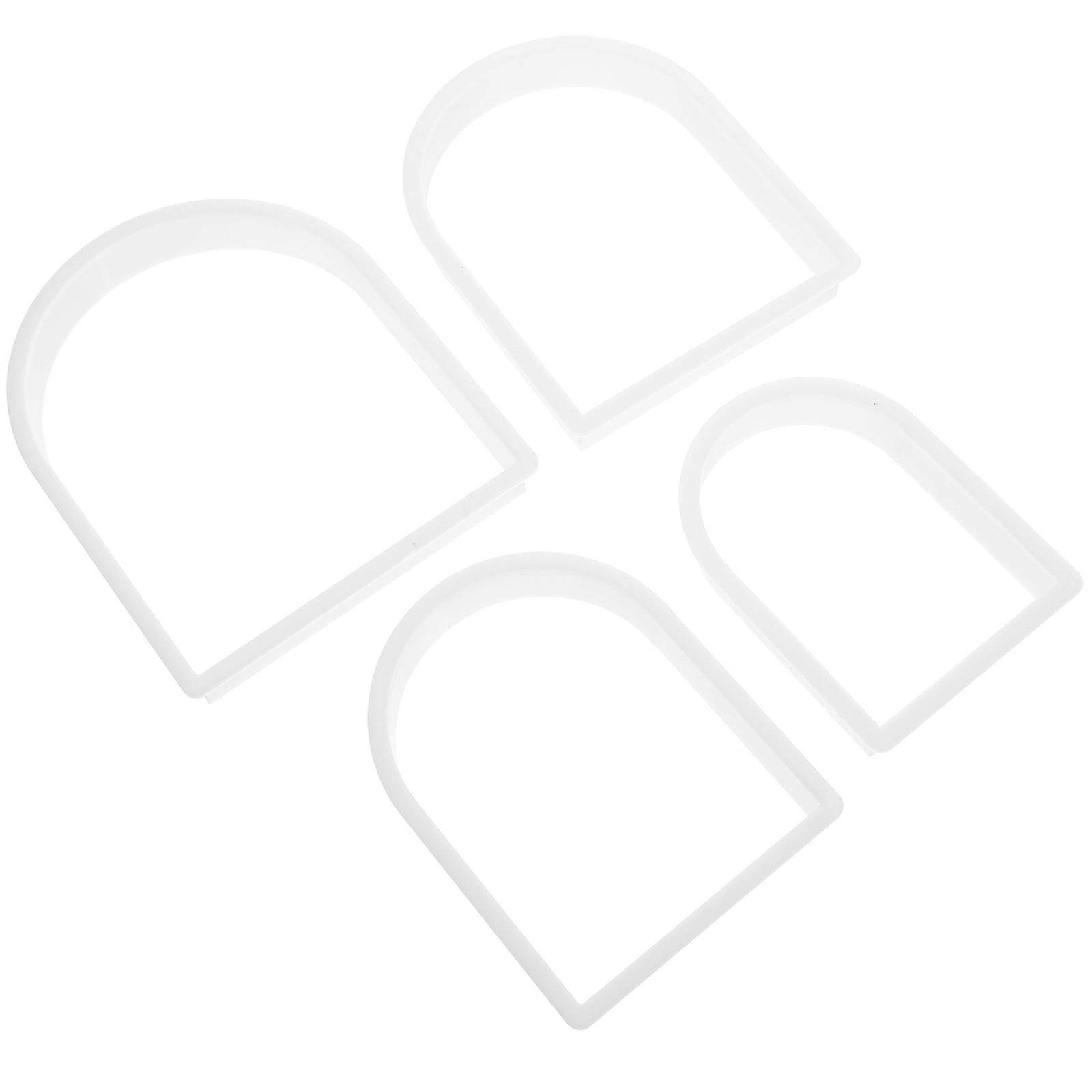 4Pcs Geometric Cookie Cuter Reusable Cake Fondant Cutter DIY Baking Mold