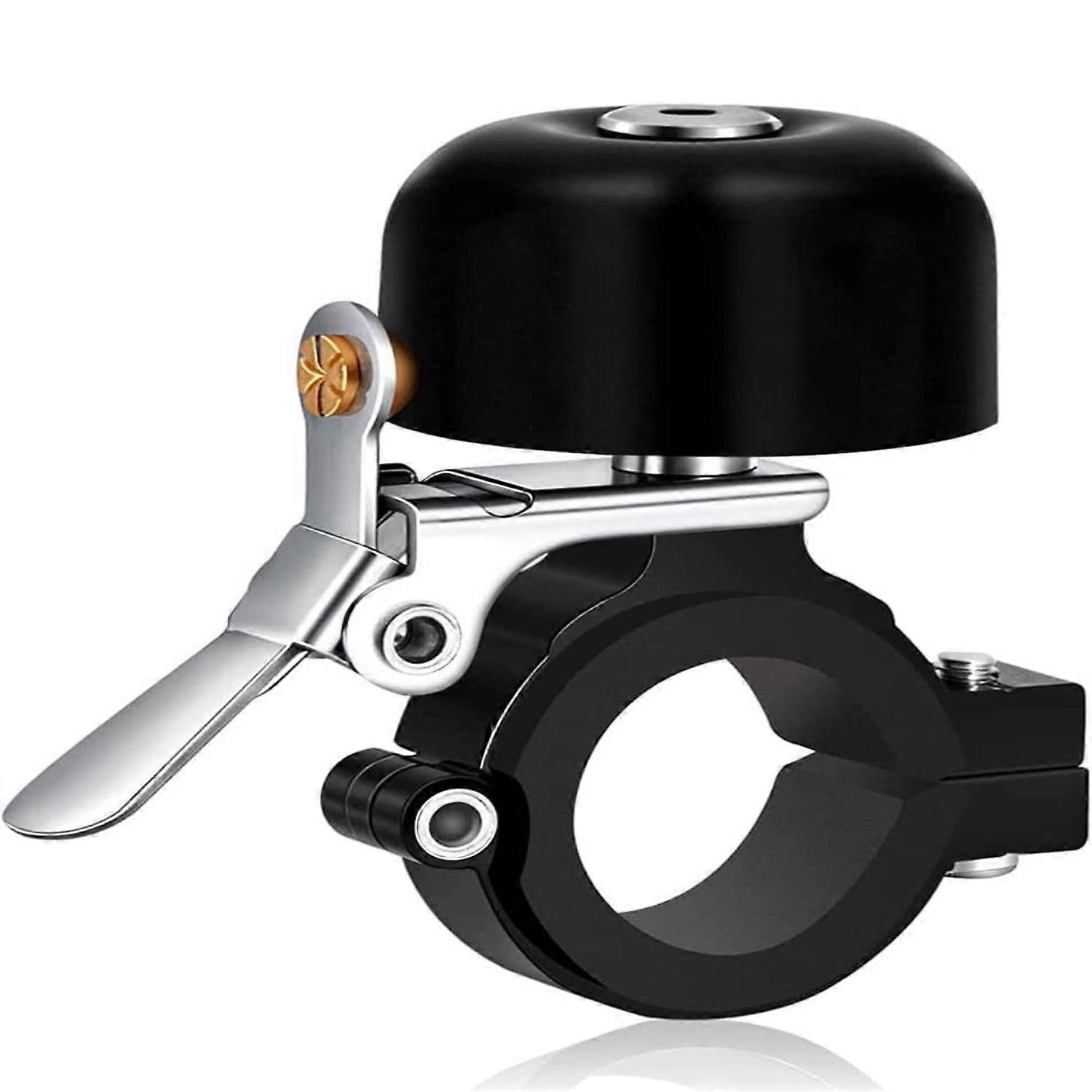 Fietsbel, retro fietsbel luid, zwart