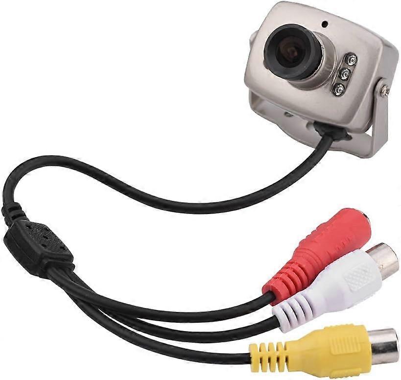 Mini Camera, Mini 6LED Wired CMOS CCTV Security Camera Night Vision Digital Video Camera(PAL System)