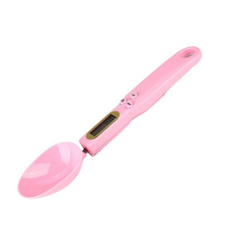 Liquid crystal display digital spoon scale 500G/0.1G high precision (pink)