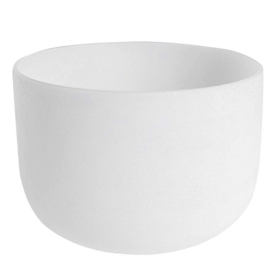 8inch Note Perfect Sound E Solar Plexus Chakra Frosted Quartz Crystal Singing Bowl