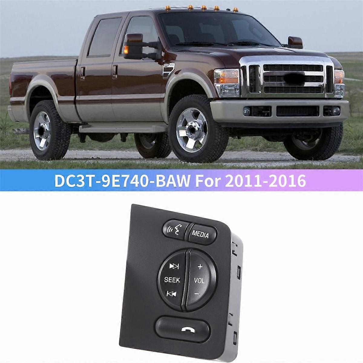 Automotive Cruise Control Switch Steering Wheel Audio Button for 2011-2016 DC3T-9E740-BAW