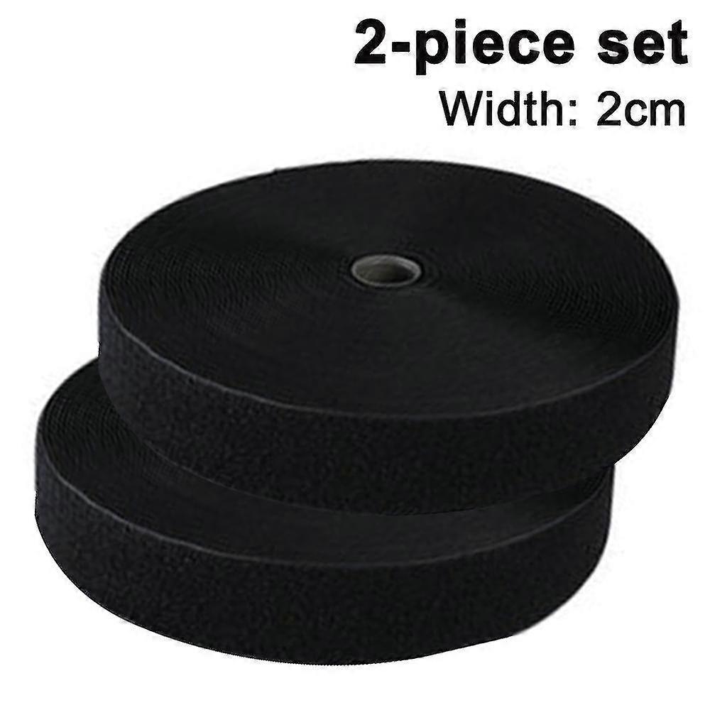 hook and loop tape sticky back fastener roll, width 20 mm, length 5 meters nylon self adhesive strips fastener for home office school car and crafting
