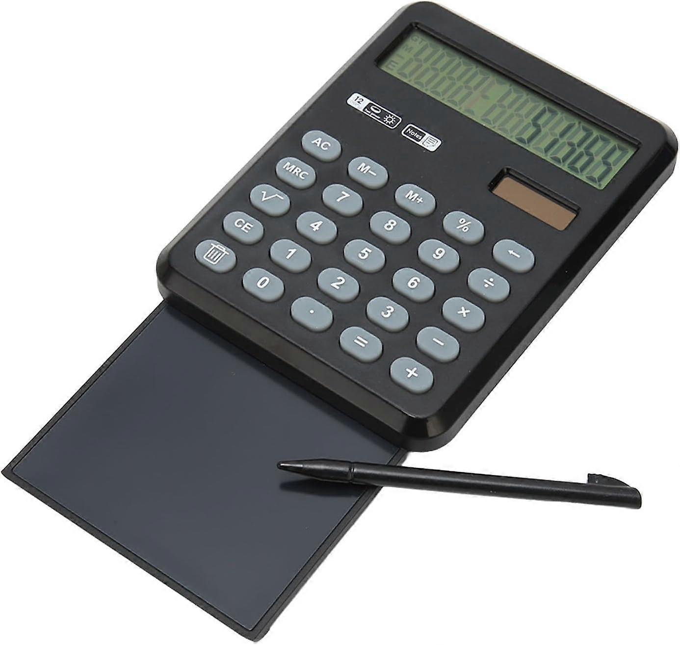 Desktop Calculator 12 Digits Large Display Calculator Solar and Battery Powered Multifunctional Calculator Without Blue Light for Office