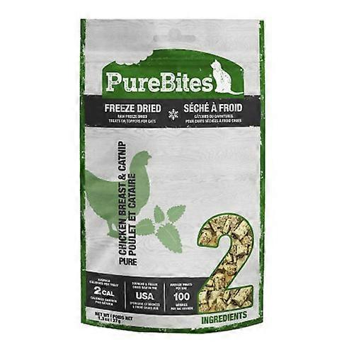 PureBites 冻干猫零食鸡胸肉和猫薄荷,1 个(1.3 盎司)