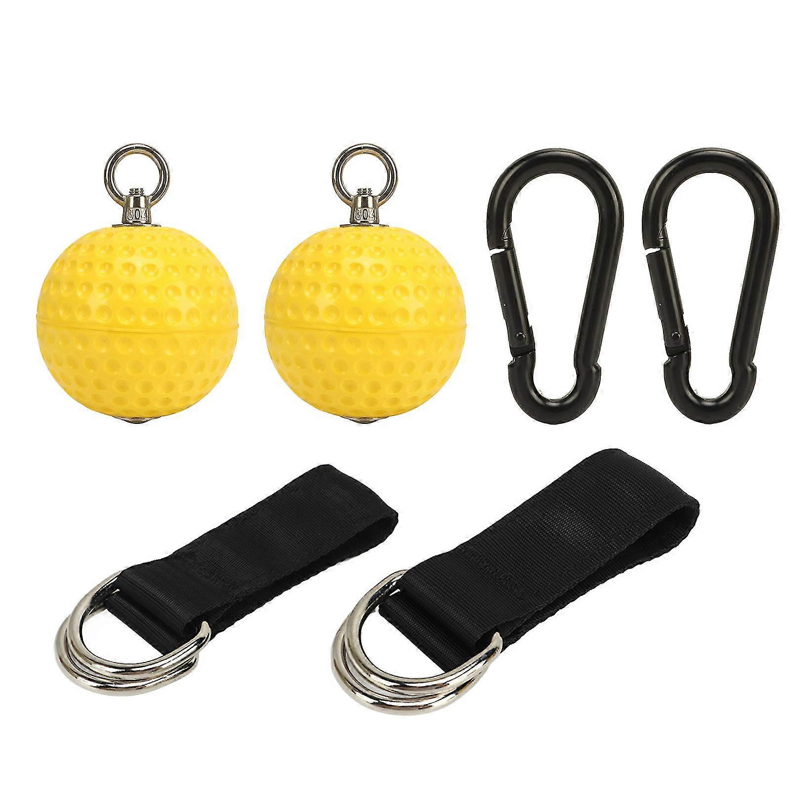 Pull Up Ball Grip Prevent Slip Multi Functional Climbing Ball Handles With Straps For Strength Training Fitness