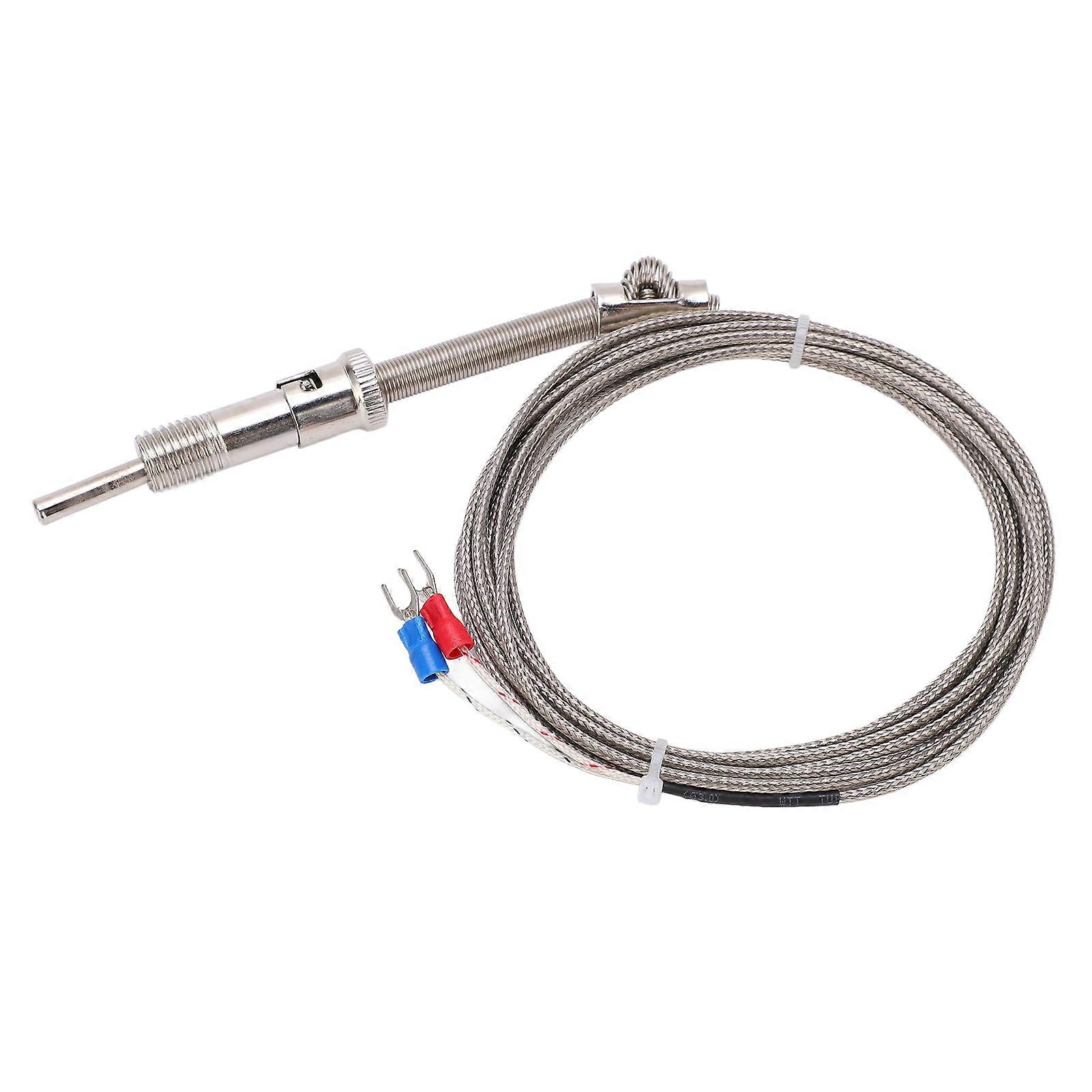 K Type Compression Spring Thermocouple Shielded Thermocouple Wire Probe for Factory3 Meter