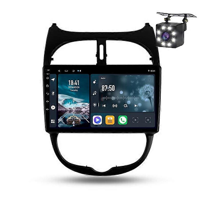Car Multimedia Radio Carplay For Peugeot 206 1998 - 2012 Navigation Wireless Android Auto