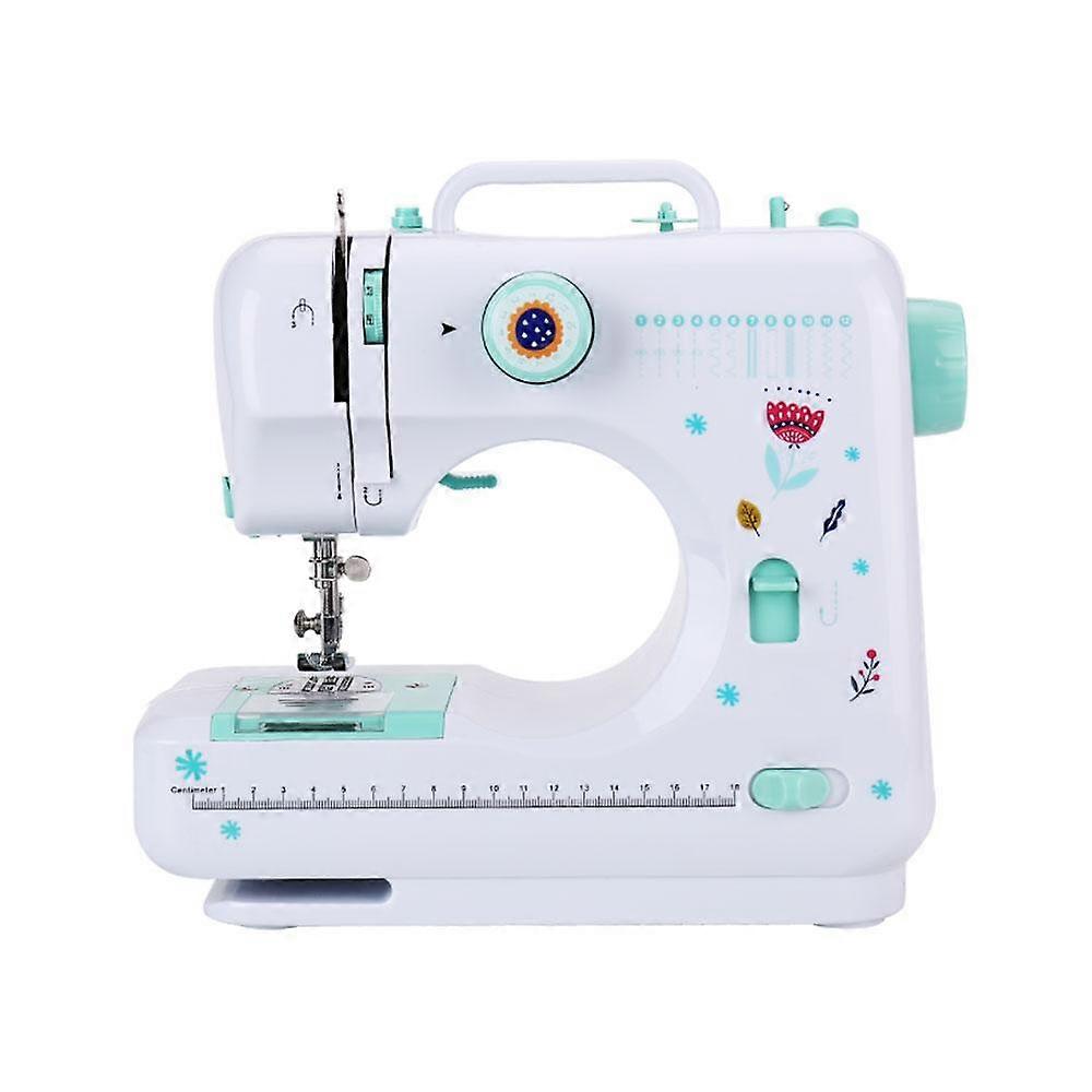 الخياطة ميكانيكي إيني أبيض يدوي محمول منزلي سرعتين