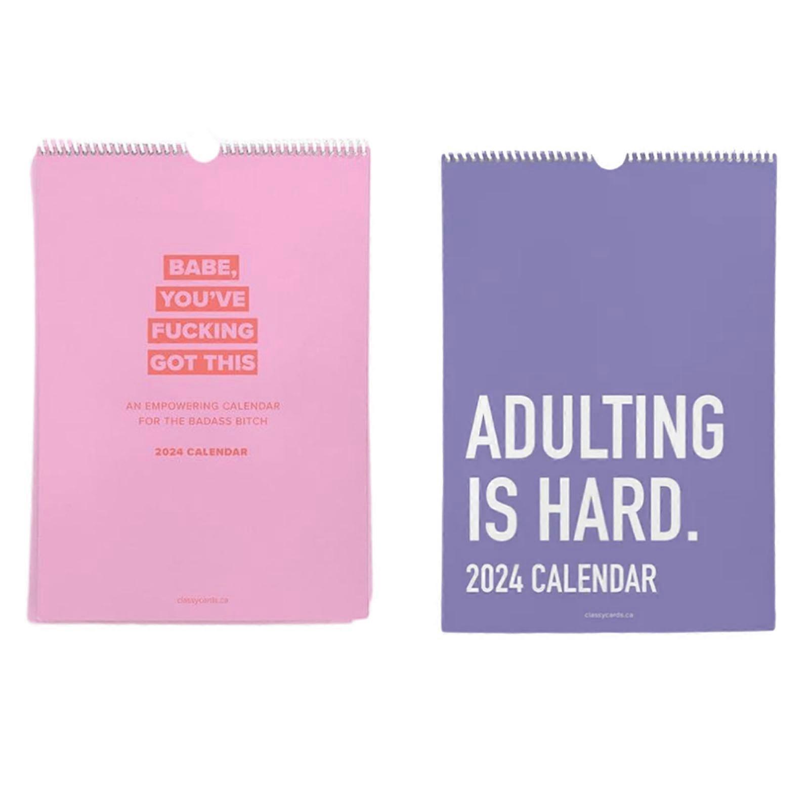 Interesting Text Perpetual Calendar Personalized Calendar Ornament for Home Bedroom