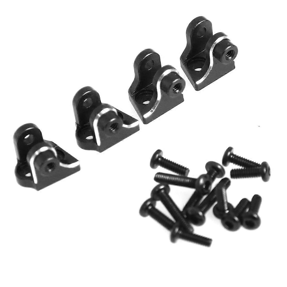 RC Car Upgrade Lower Tie Rod Fixing Seat Kit for 1/18 Mini Brushed RC Car Upgrade Parts Black