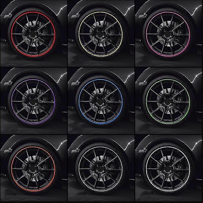 8m / rulla auton pyörän vanteet suojaavat nauhat rengassuojalinja kumikumpujen trimmaus automaattinen ulkorengassuojalinja autotarvikkeet