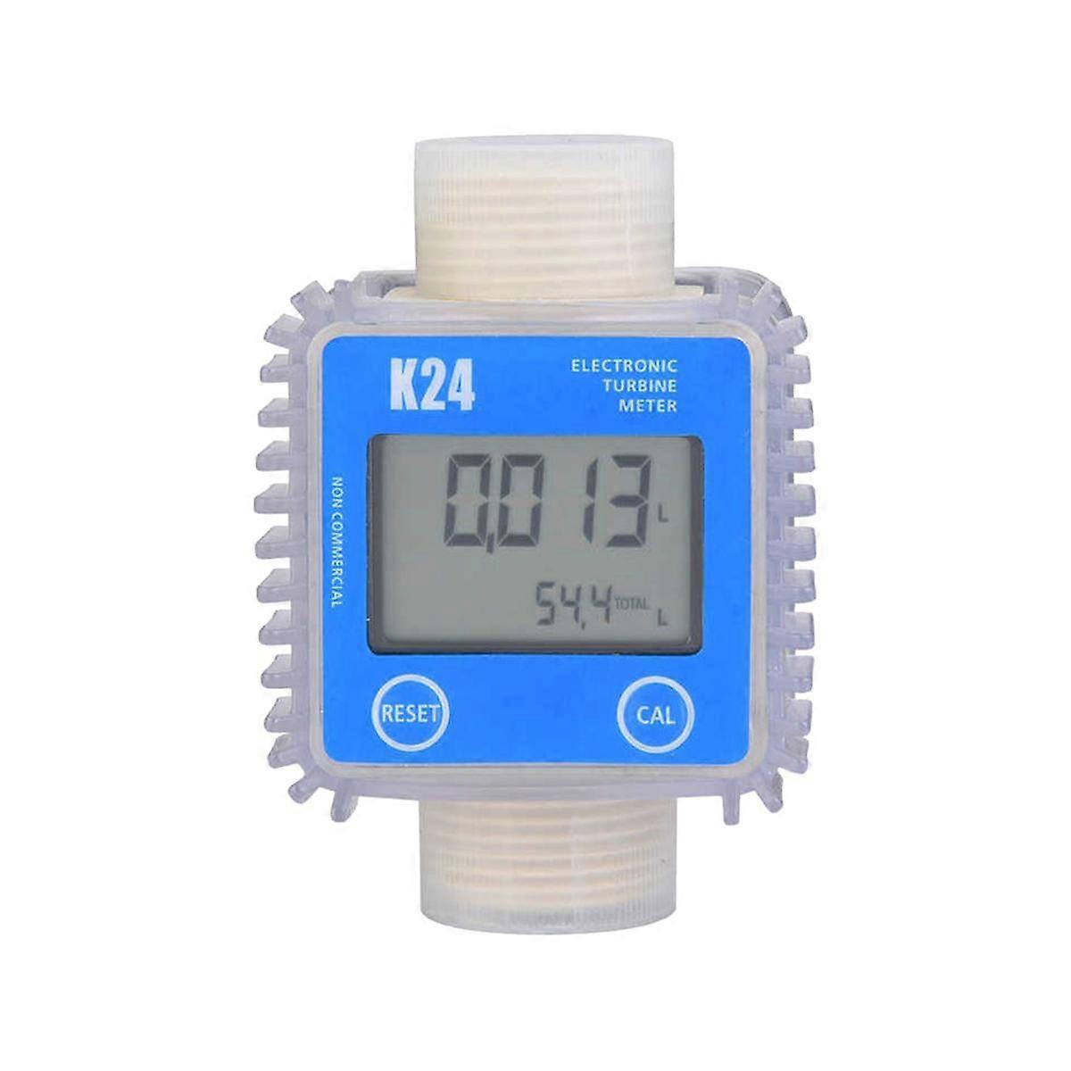 Digital K24 turbine olie brændstof flow måler LCD brændstof flow meter kemikalier vand hav flydende flow m
