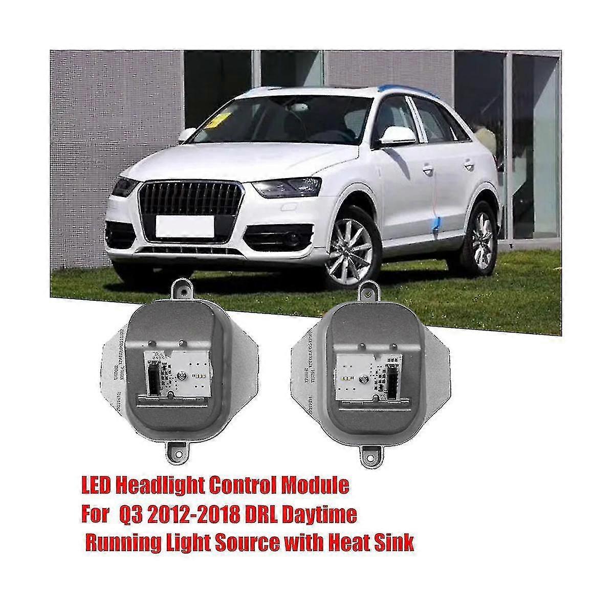 8u0941475c Right Headlight Angel Eyes Module Control Unit Compatible with Q3 8u 12-18 Drl Daytime wi