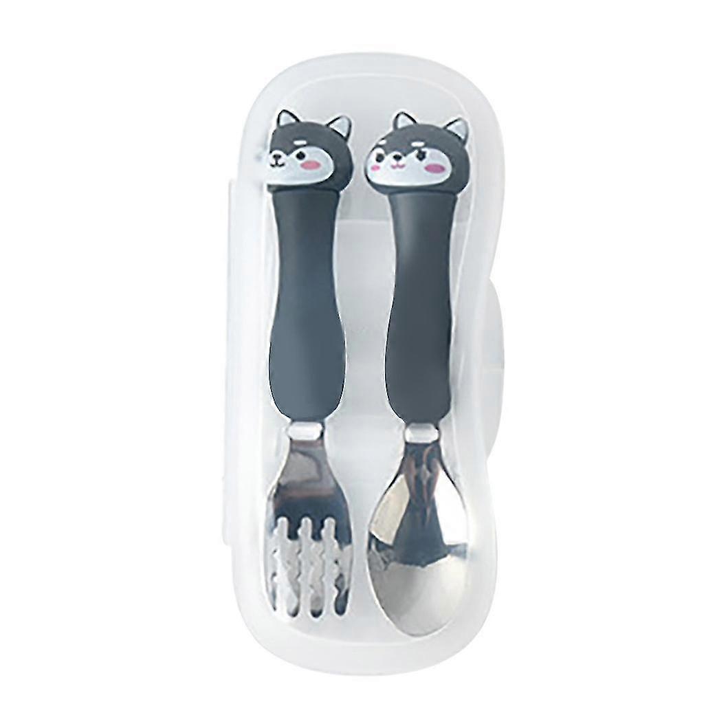 Tableware Set Primary School Stainless Steel Tableware Cute Fork Spoon