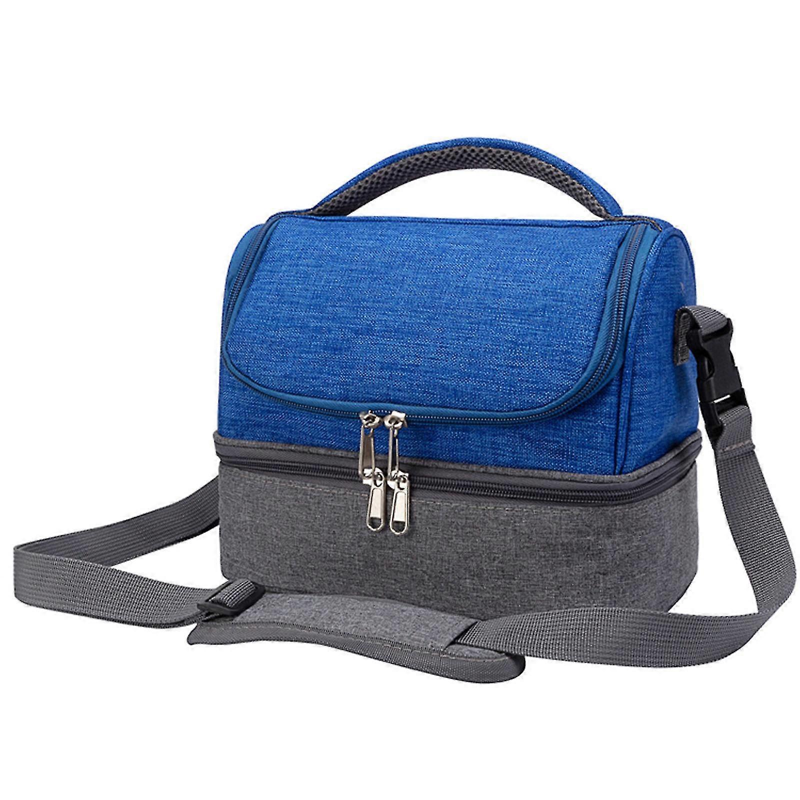 Large Portable Cooler Lunch Box With Adjustable Shoulder Strap