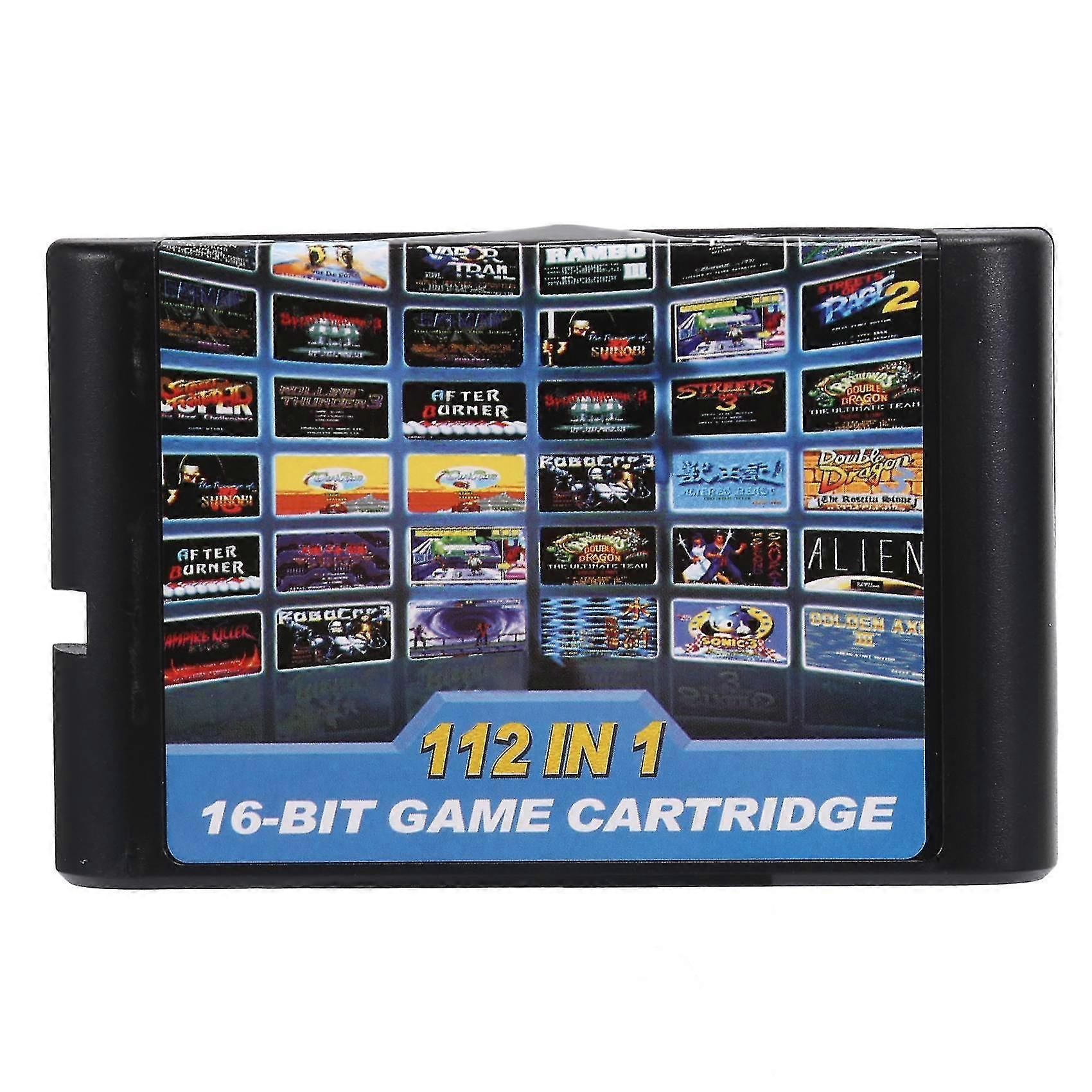112 In 1 Game Cartridge 16 Bit Game Cartridge For Megadrive Game Cartridge For Pal And Ntsc