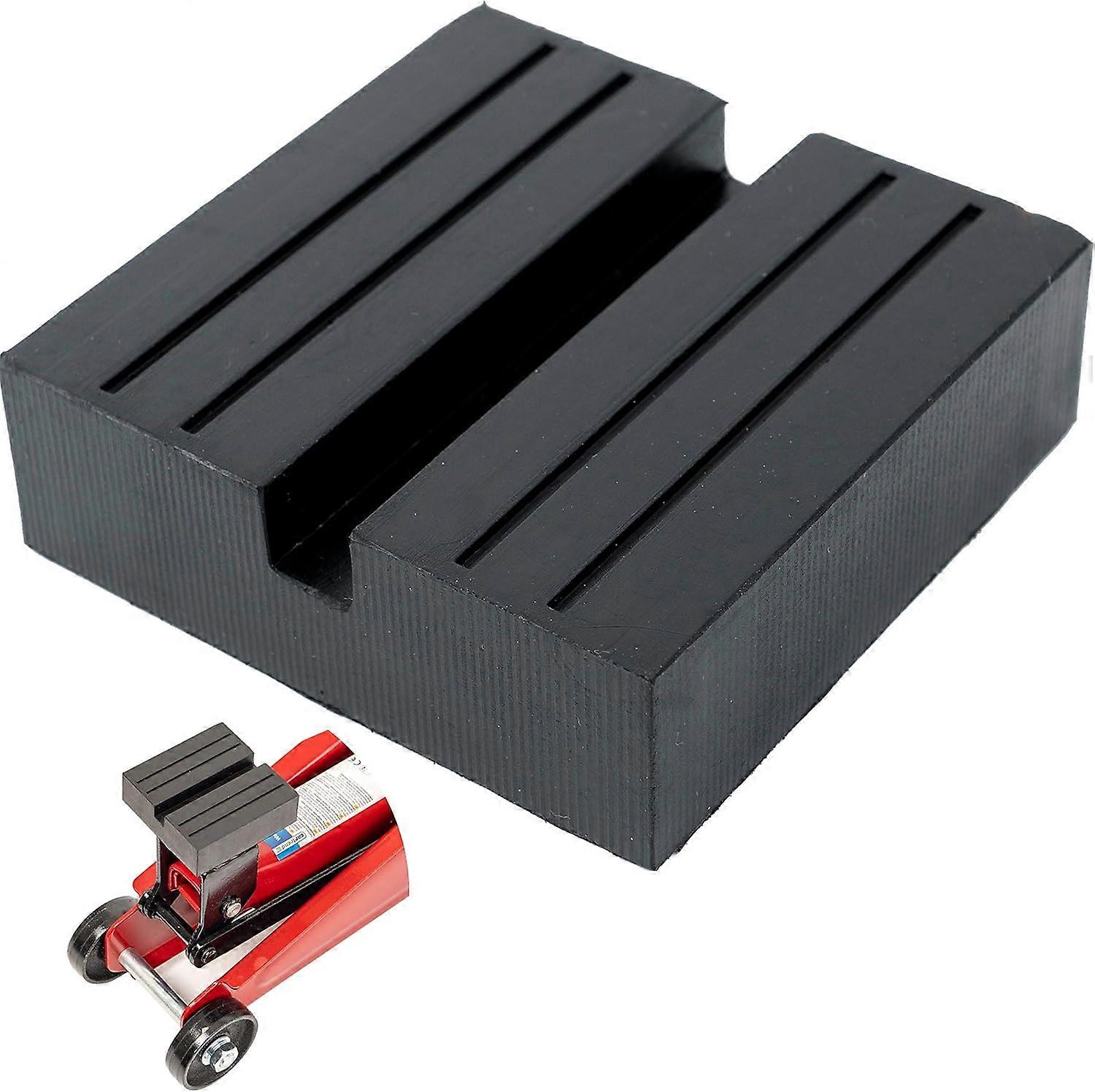 Universal rubber support for jack, support 75x75x25 mm with U cutout, for all cars up to 3.5 tons, non-slip jack for the operation of jacks