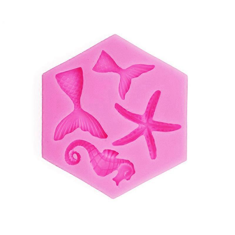 Cake Mold Healthy Soft Lightweight Marine Life Shape Mold Chocolate Candy Cake Mould for Home KAESI