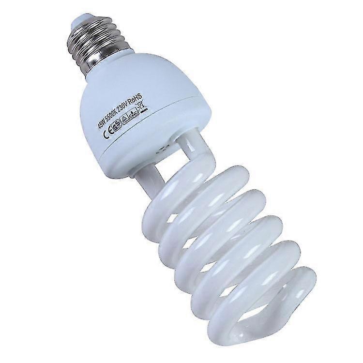 Uvb Bulb Compact Fluorescent Reptile Bulb For Tortoise Lizard Succulent Plants Enhance D3 Synthesis Increase Calcium Absorption 45w 220-240v E27