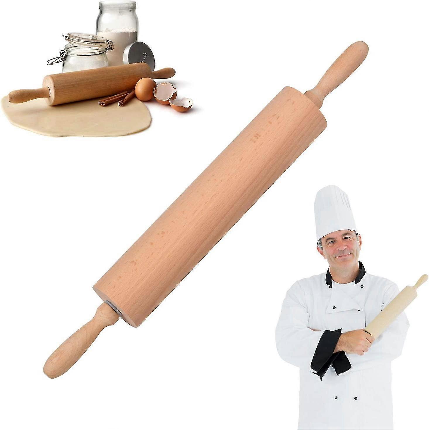 Beech Wood Rolling Pin Rolling Pin Beech Wood Rolling Pin For Heilwiy Baking Pizza