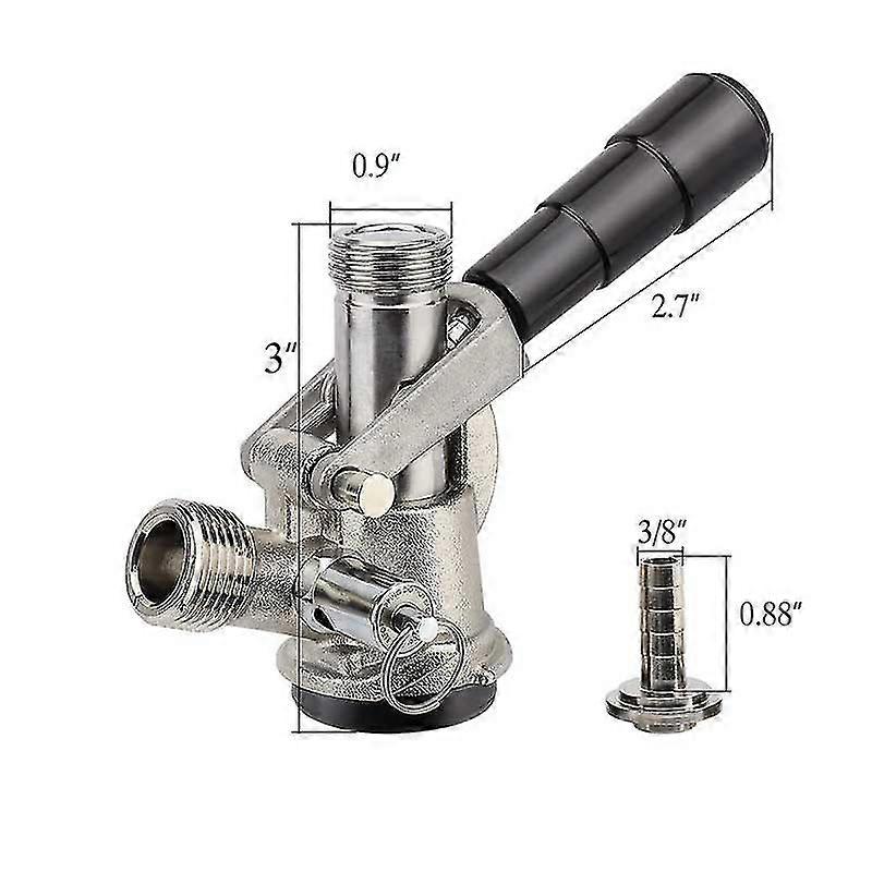 Łącznik kegowy Typ S Dozownik piwa beczkowego z zaworem bezpieczeństwa Home Brewing System z 6 złączkami