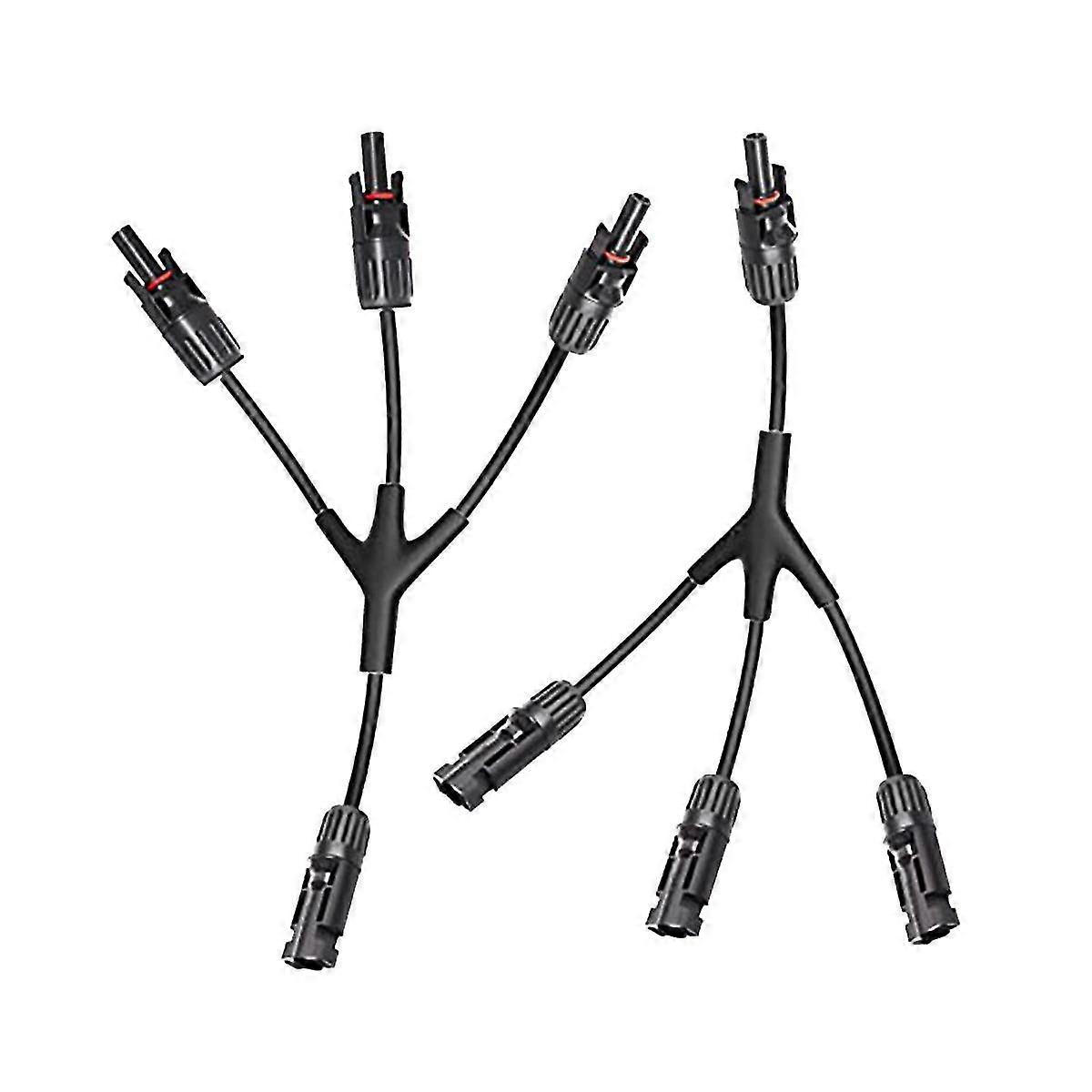 Y Branch Solar Connectors Solar Panel Parallel Adapter 1 par Splitter Solar Cable Wire Plug Tool Kit para panel solar