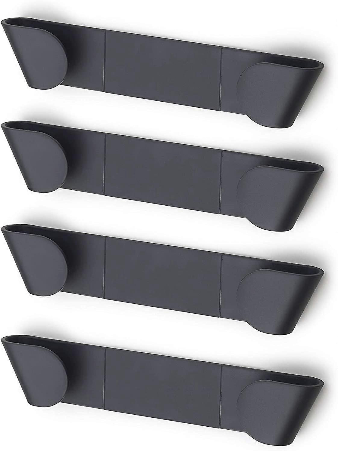 Set of 4 In-cupboard Pan Lid Holders- Grey