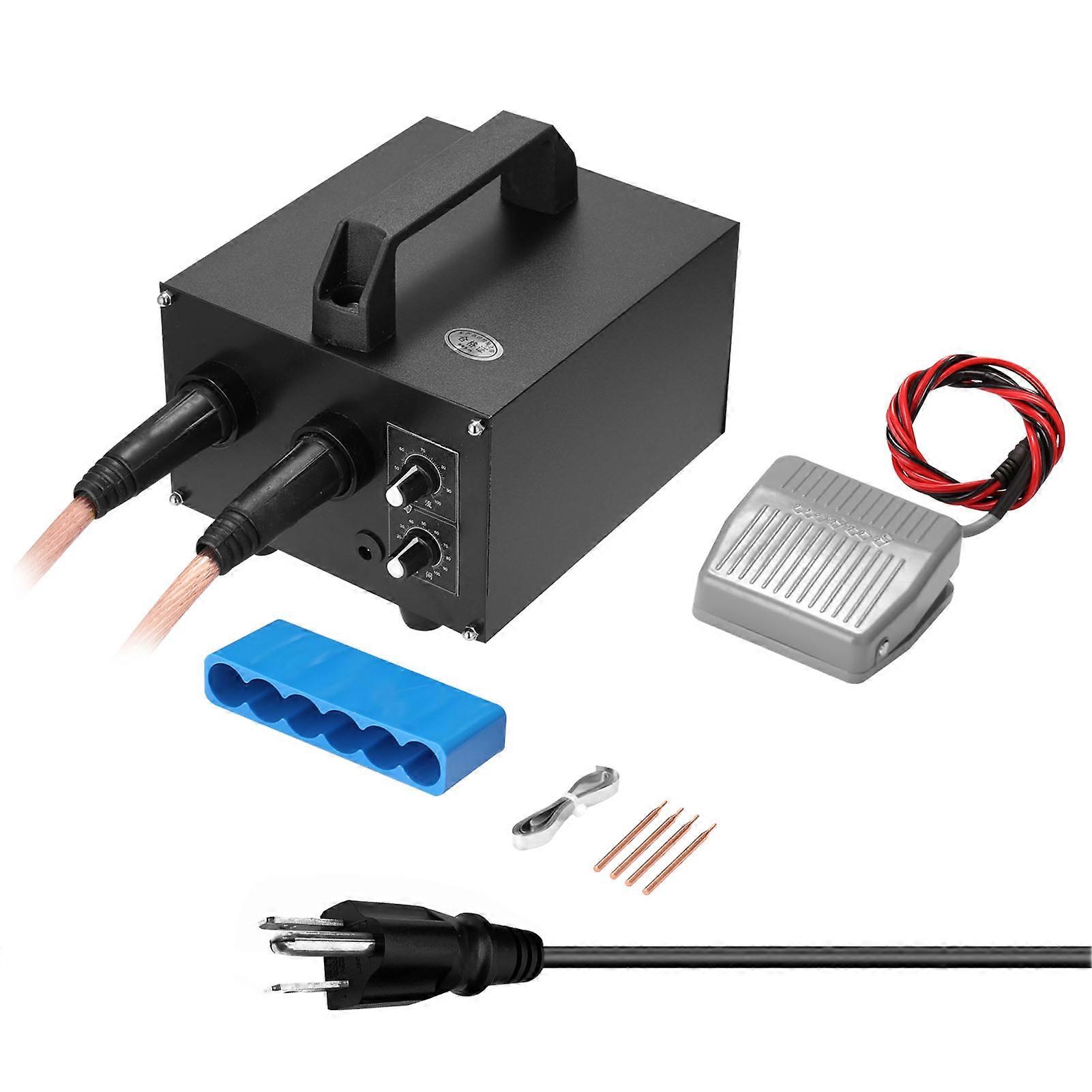 CX4500 Micro-ordinateur Ensemble de machines à souder par points 20ms-1s Temps 640-1600A Réglage du courant pour plaque d’acier nickelée de 0,25 mm