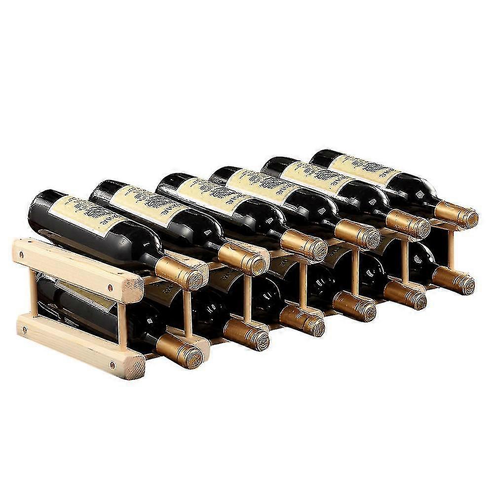 Wine Storage Rack Solid Wood Wine Rack Wine Display Shelf Wine Bottle Holder