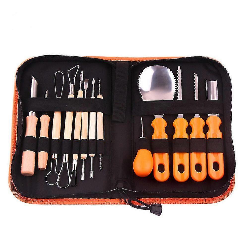 14/13/8/5pc Halloween Professional Pumpkin Carving Tools Pumpkin Light